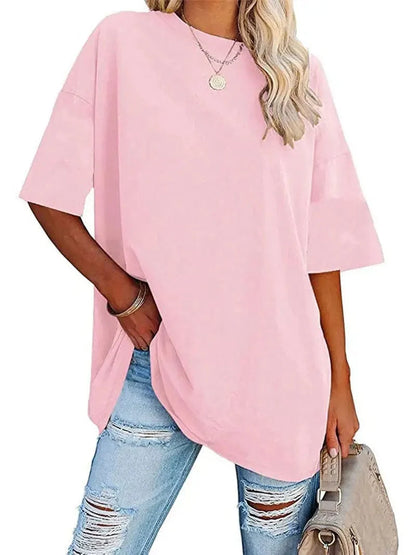 Everyday Women's Oversized Crew Neck T-shirt with Short Sleeves