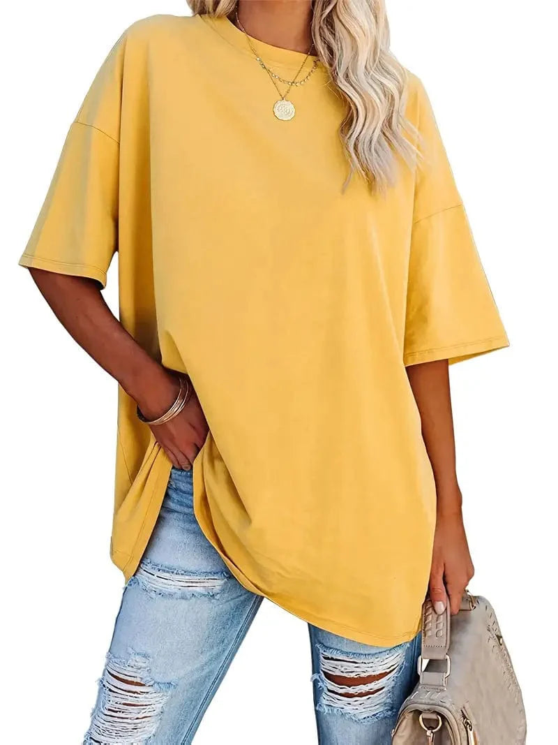 Everyday Women's Oversized Crew Neck T-shirt with Short Sleeves