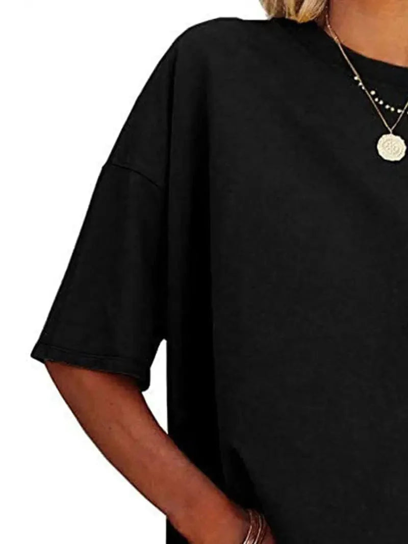 Everyday Women's Oversized Crew Neck T-shirt with Short Sleeves