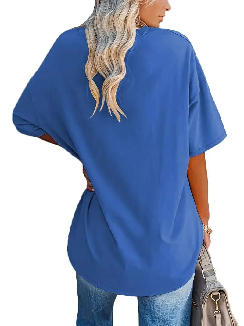 Everyday Women's Oversized Crew Neck T-shirt with Short Sleeves