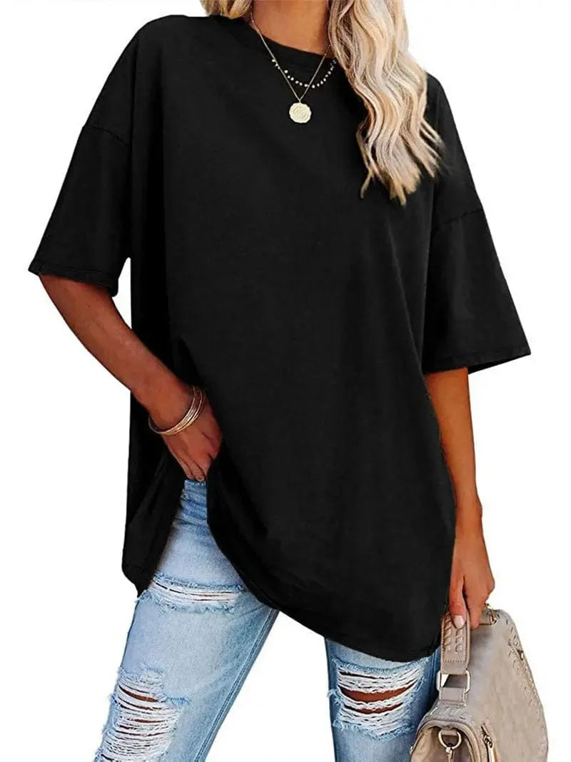 Everyday Women's Oversized Crew Neck T-shirt with Short Sleeves