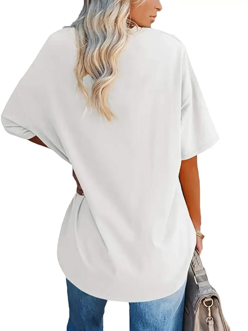 Everyday Women's Oversized Crew Neck T-shirt with Short Sleeves