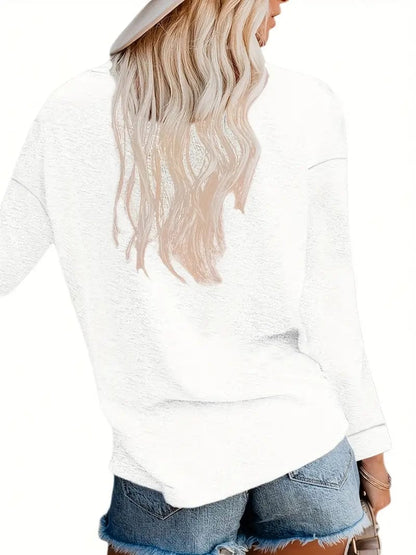 Everyday Women's Solid T-Shirt with Long Sleeves