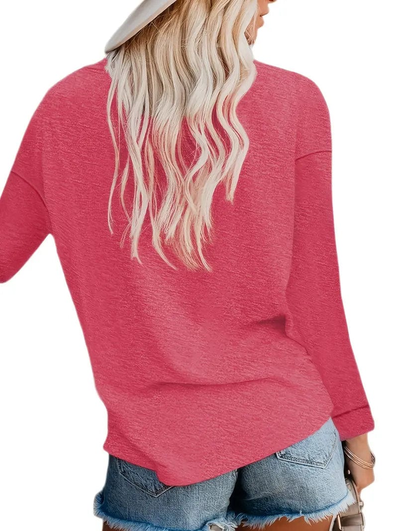 Everyday Women's Solid T-Shirt with Long Sleeves