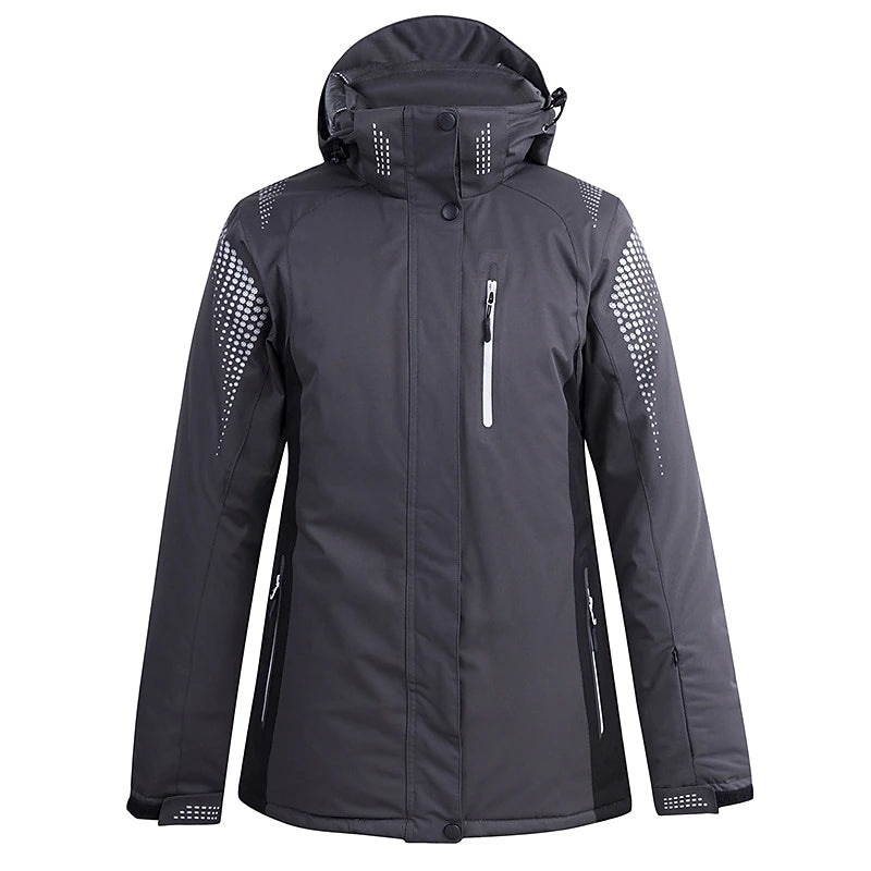 Men's Women's Hoodie Jacket Ski Jacket Outdoor Winter Thermal Warm Adjustable Waterproof Windproof Detachable Hood Windbreaker Winter Jacket for Skiing Camping / Hiking Snowboarding Ski