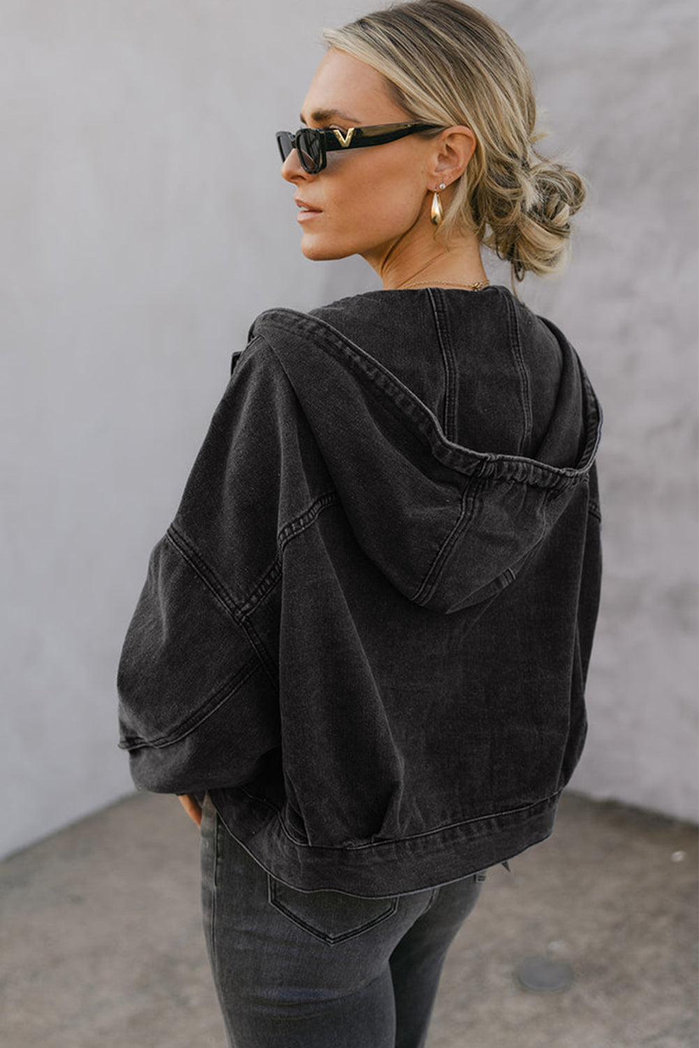 black denim jacket