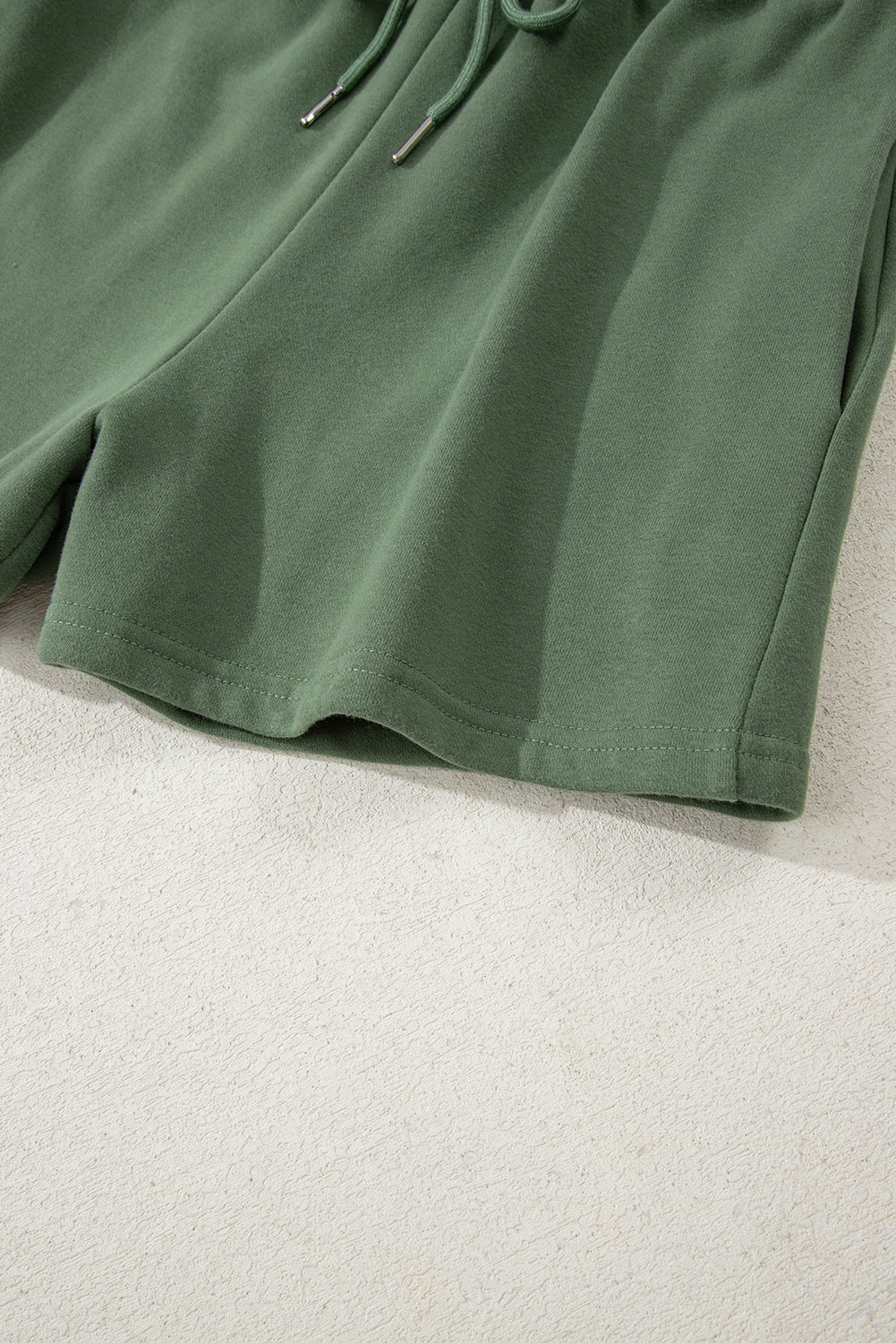 casual hoodie short set