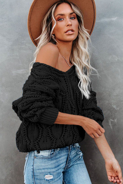 hollow out sweater