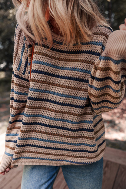 striped knitted sweater