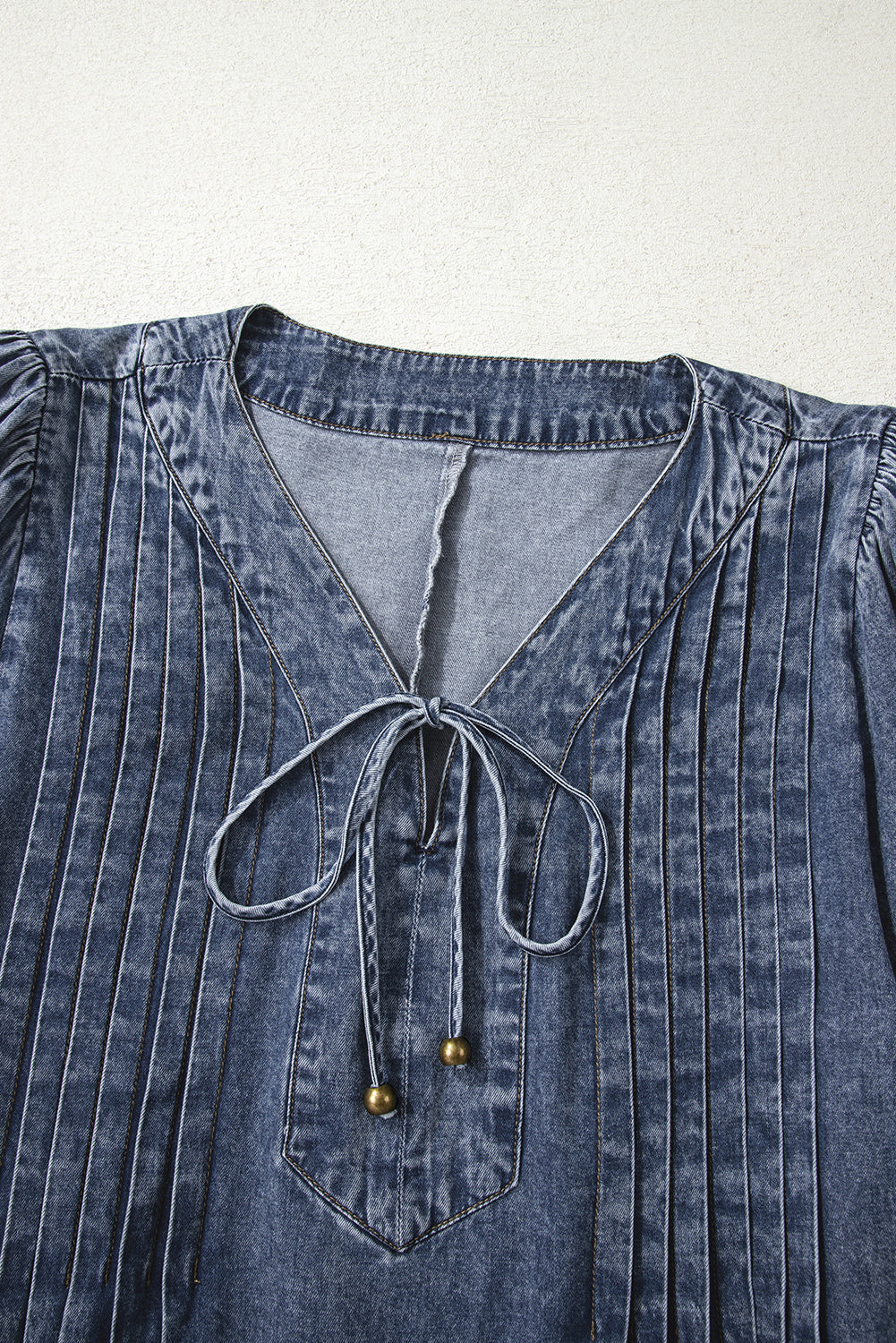 3/4 sleeve denim dress