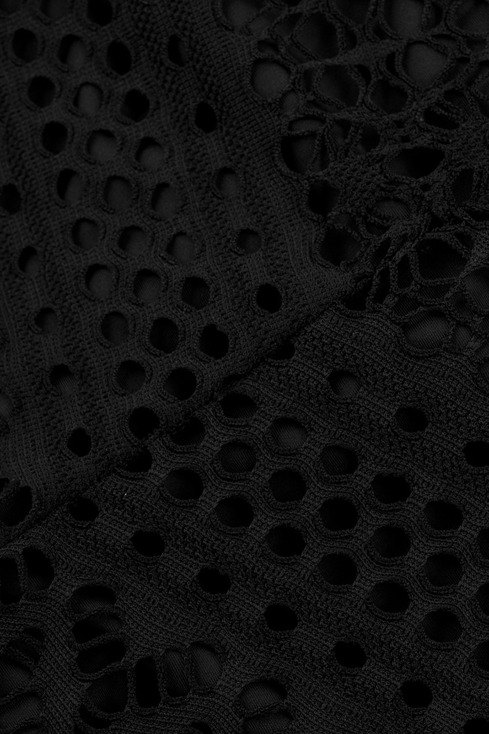 Black Lace Swim Shorts with Attached Briefs