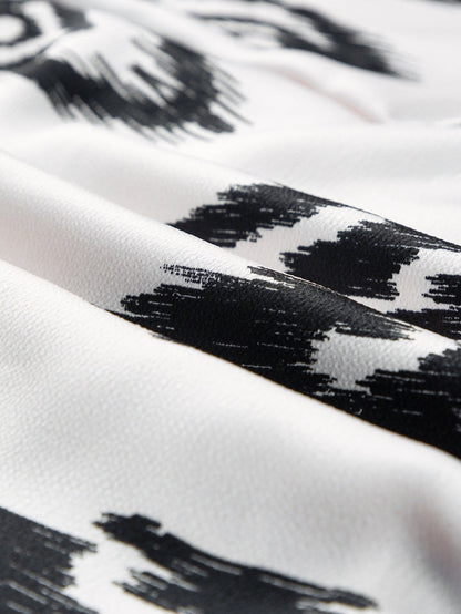 Cowgirl Chic Black Aztec Western Print Halter Maxi Dress