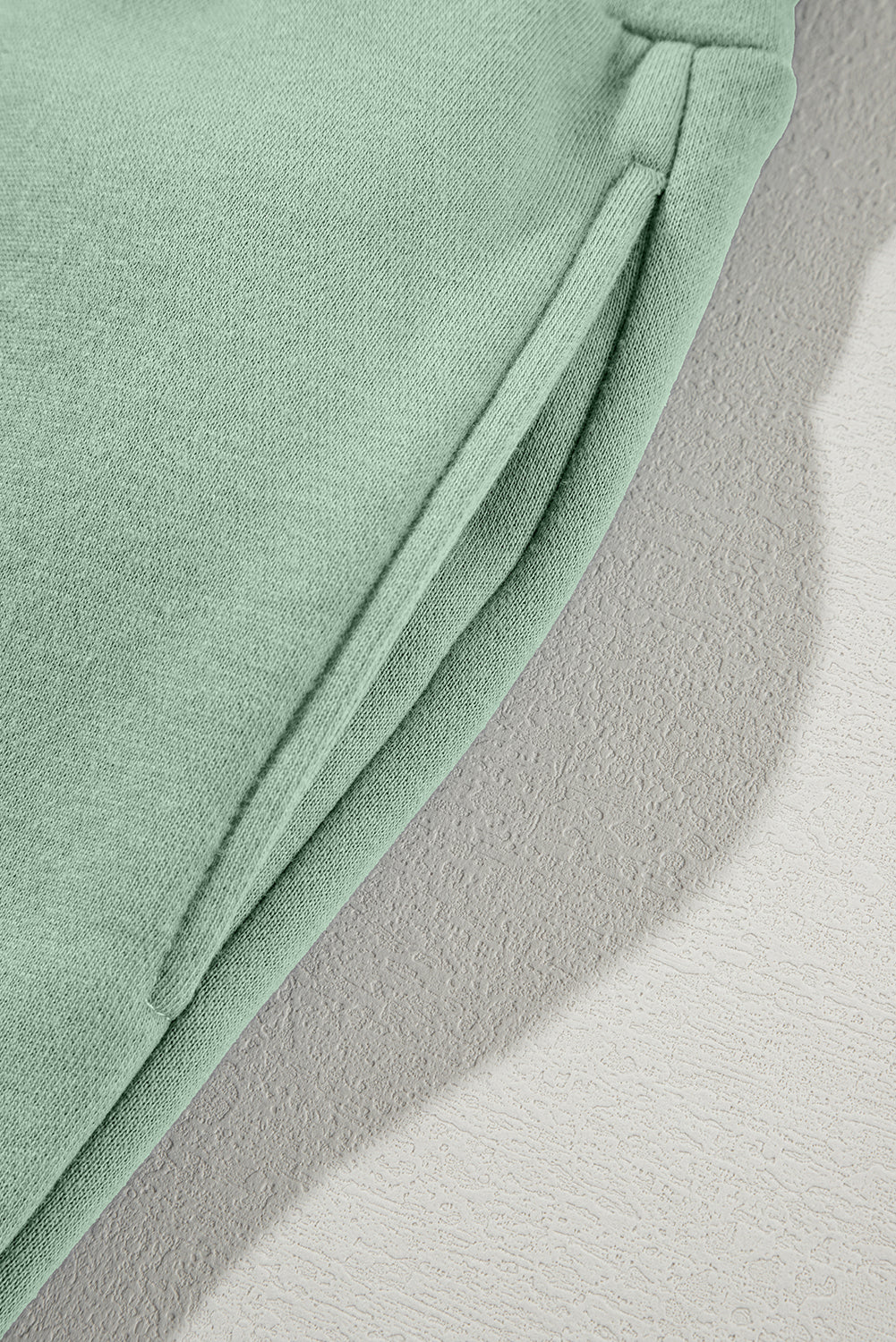 Clearly Aqua Drop Shoulder Zip Up Jacket Drawstring Pants Active 2pcs Set