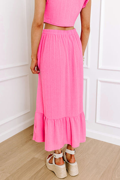 two piece maxi skirt set