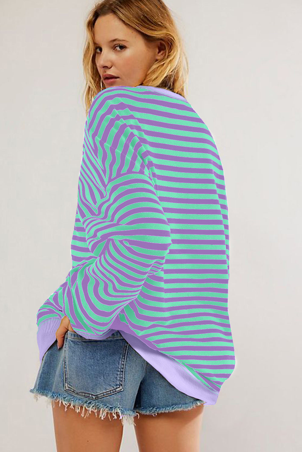 stripe sweatshirt