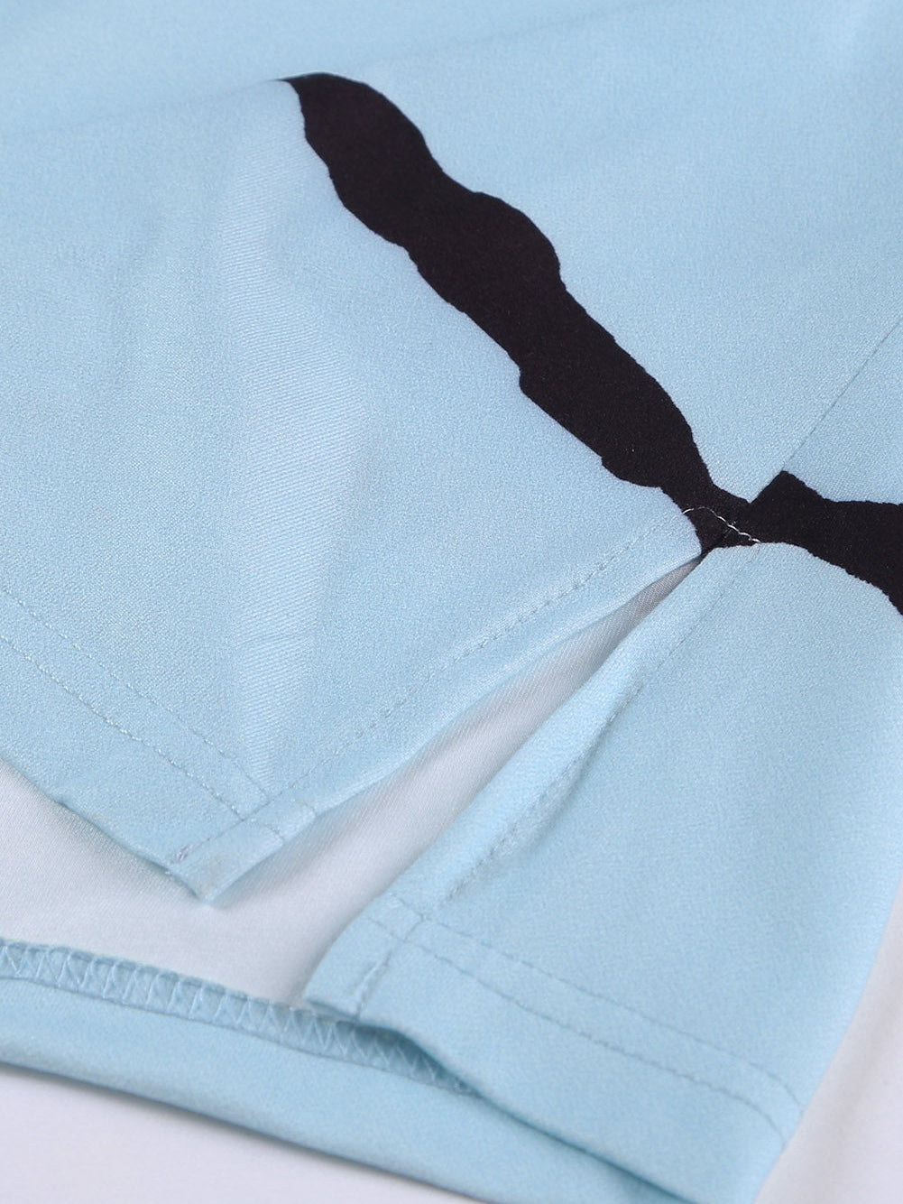 Gray Striped V Neck Plus Size Tank Top with Flag Print