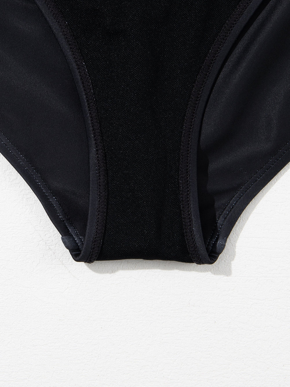 Elegant Black Floral Crisscross Back One-Piece Swimsuit