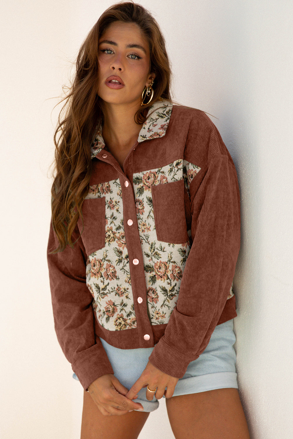 floral patchwork jacket