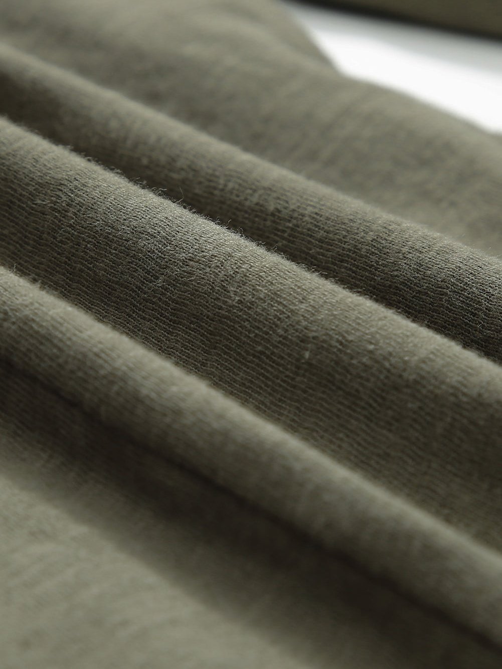 Green Classic Round Neck Long Sleeve Sweatshirt