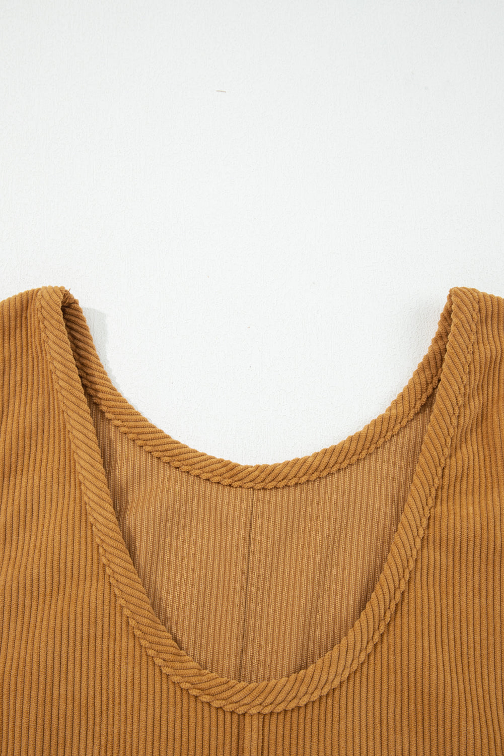 sleeveless corduroy dress