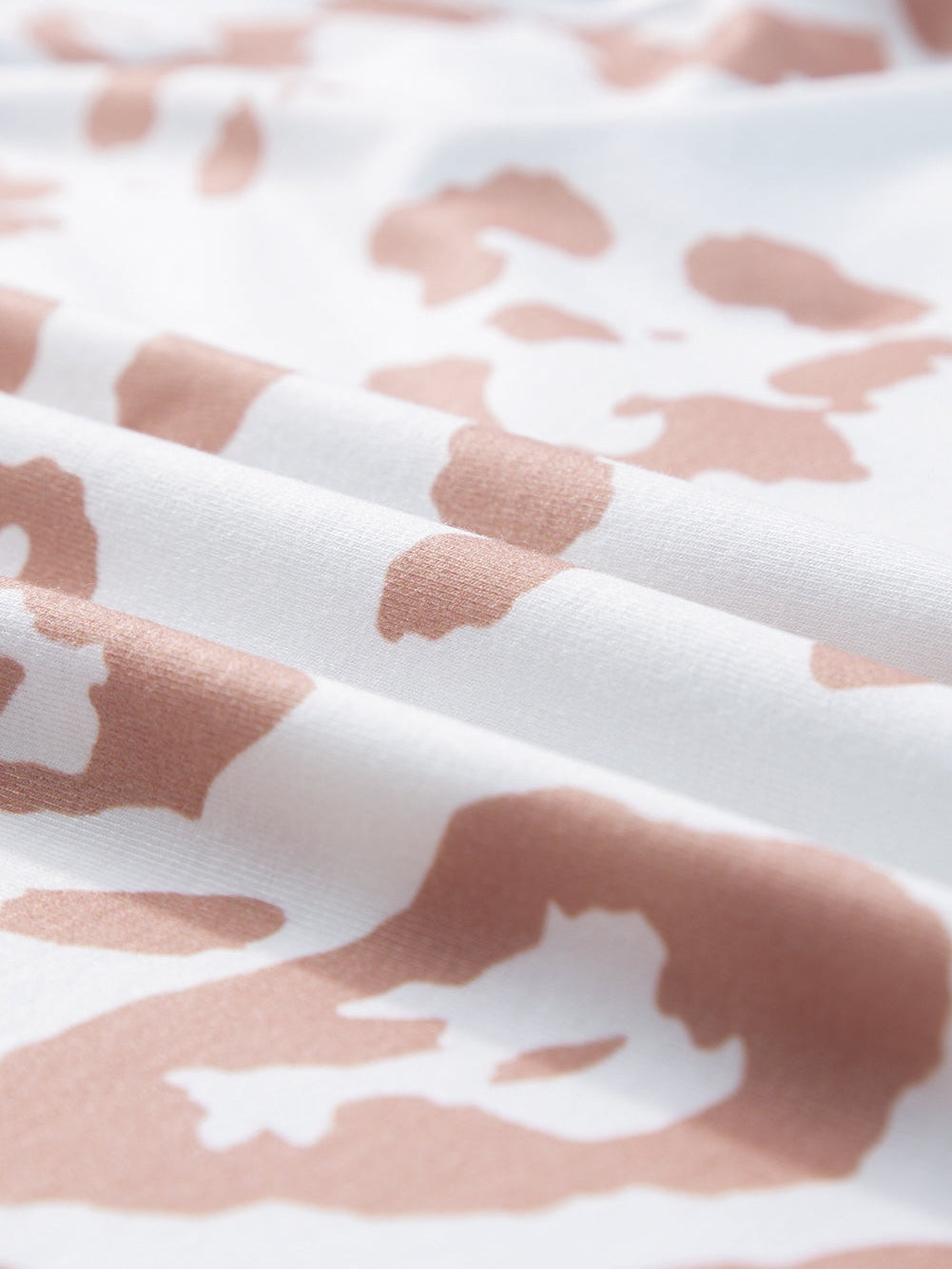 White Leopard Print V Neck Short Sleeve Plus Size Top