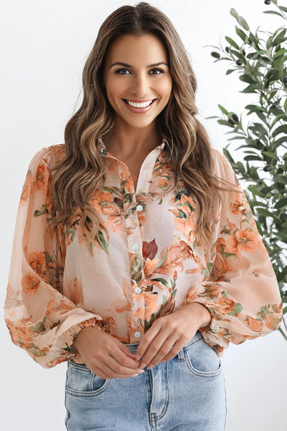 floral long sleeve shirt