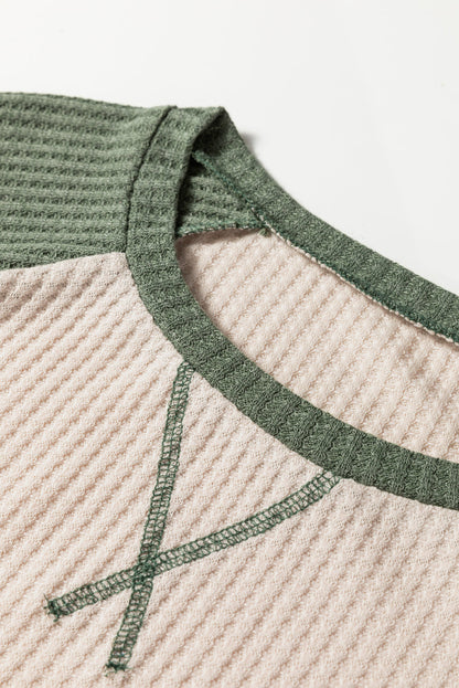 color block long sleeve top