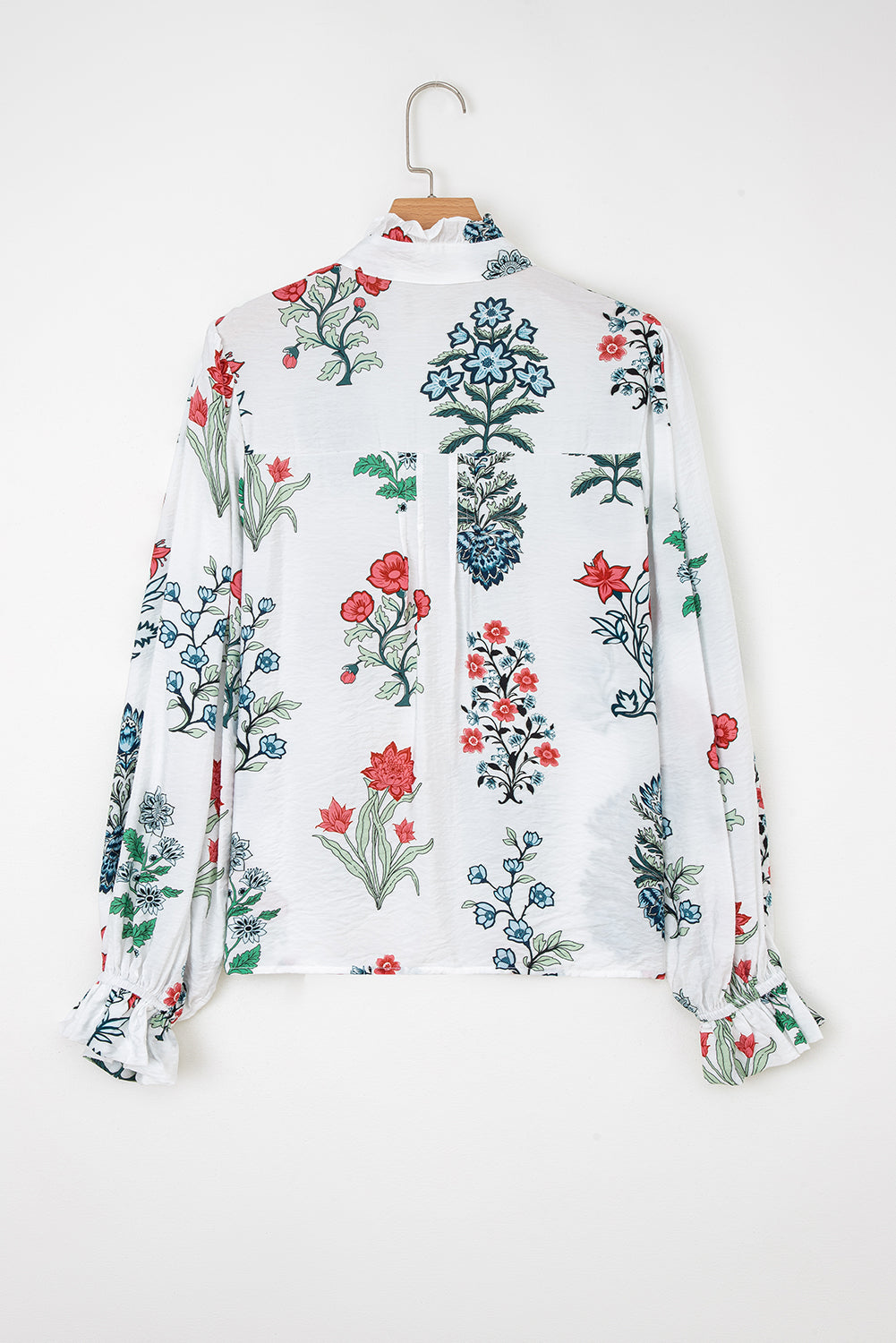 white floral shirt