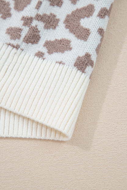 womens leopard cardigan