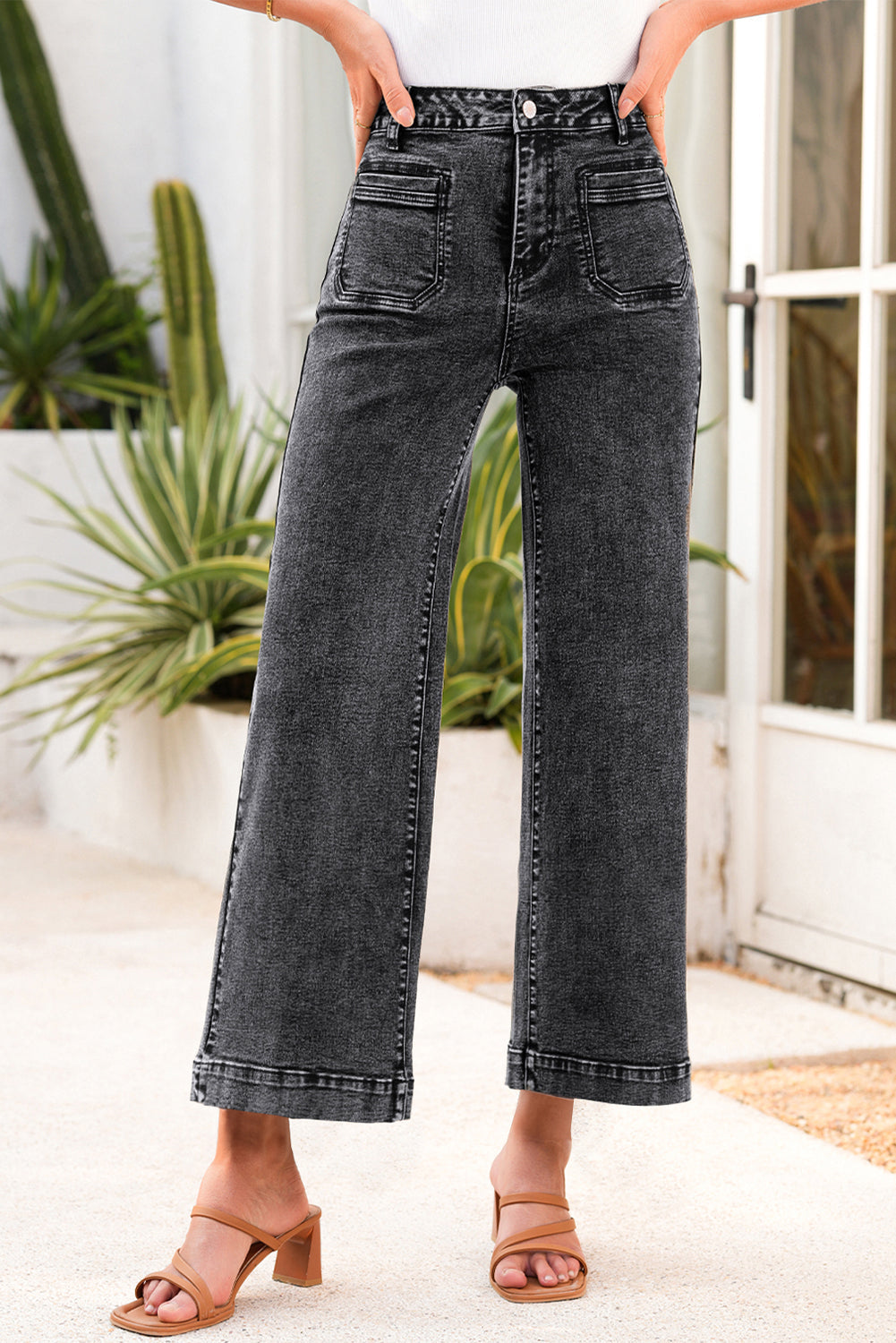 straight leg loose jeans