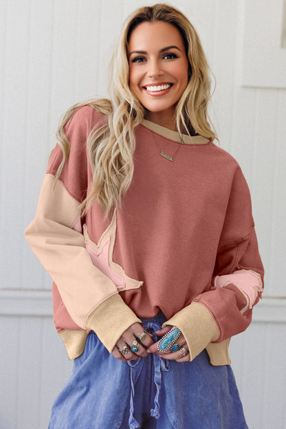 color block sweatshirt