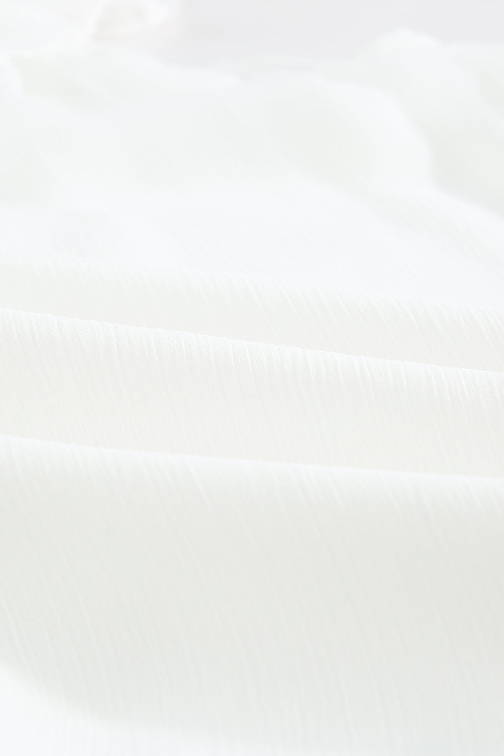 Elegant White Chiffon Ruffle Tank Top