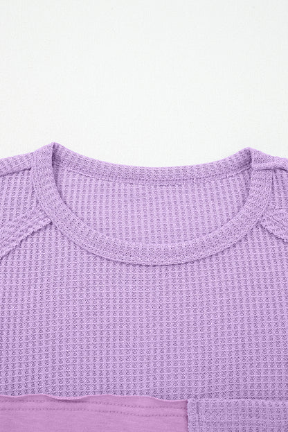 thermal knit long sleeve top