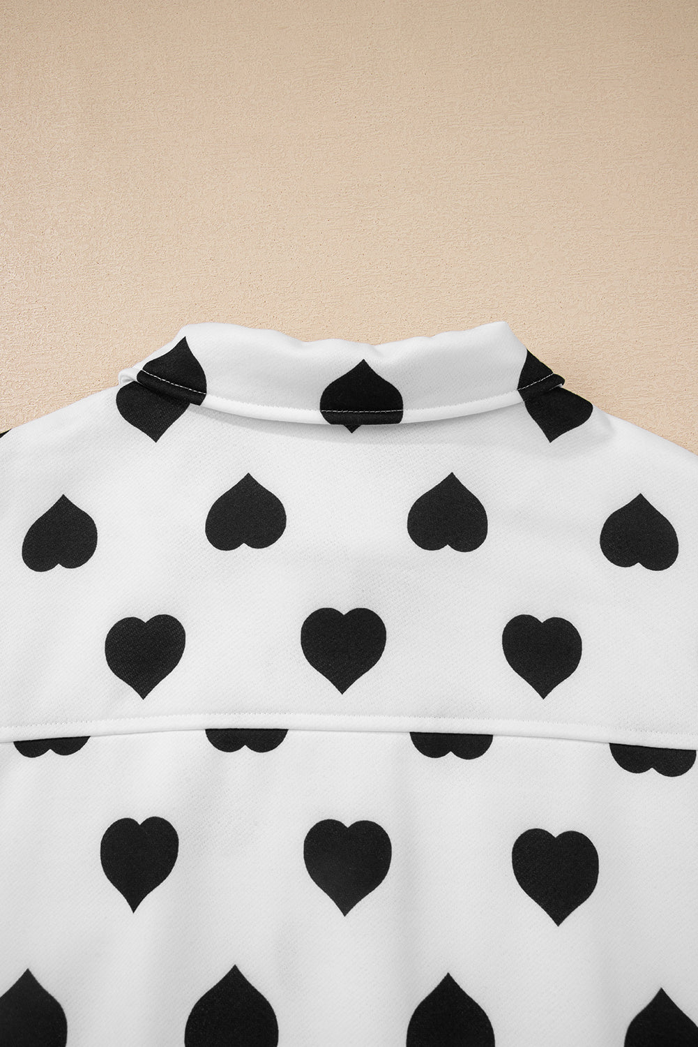 heart print jacket