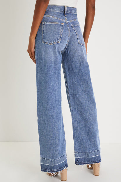blue loose jeans