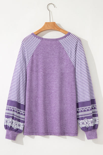 raglan long sleeve top