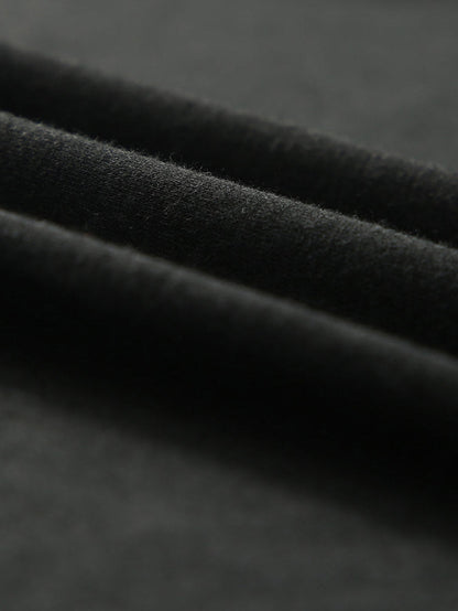 Black Plus Size Square Neck Ruched Shoulder Short Sleeve Top