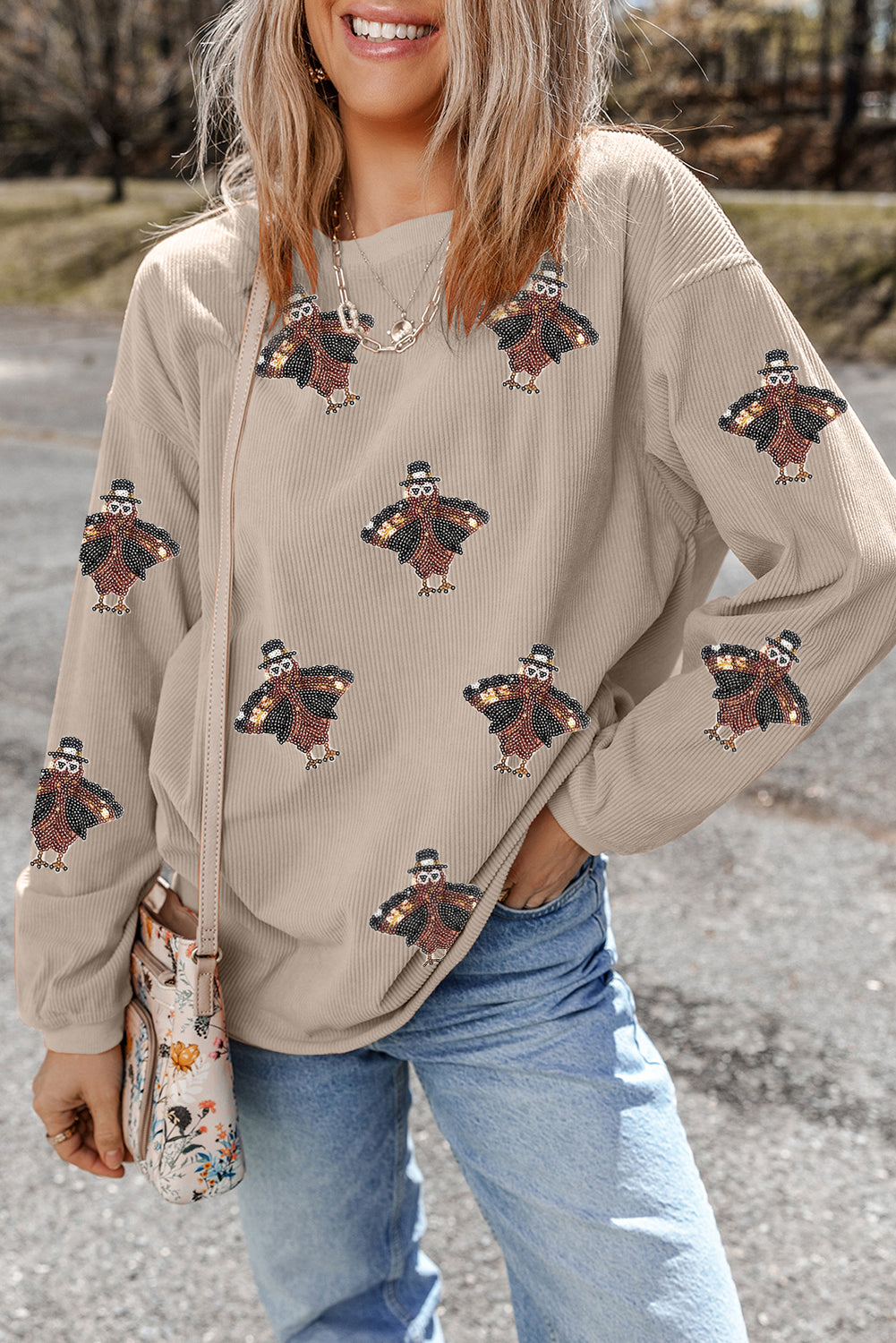 thanksgiving graphic sweatshirt