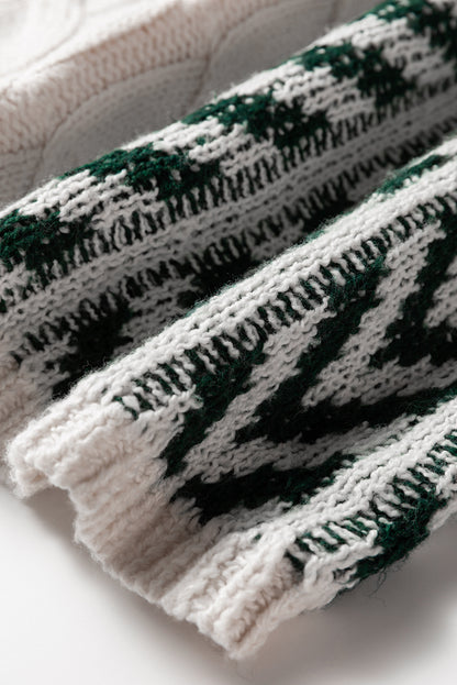 color block patchwork sweater