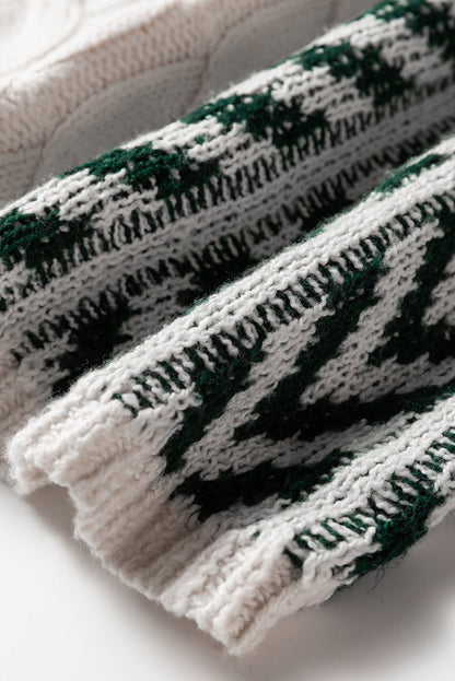 color block patchwork sweater