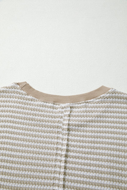 striped long sleeve top