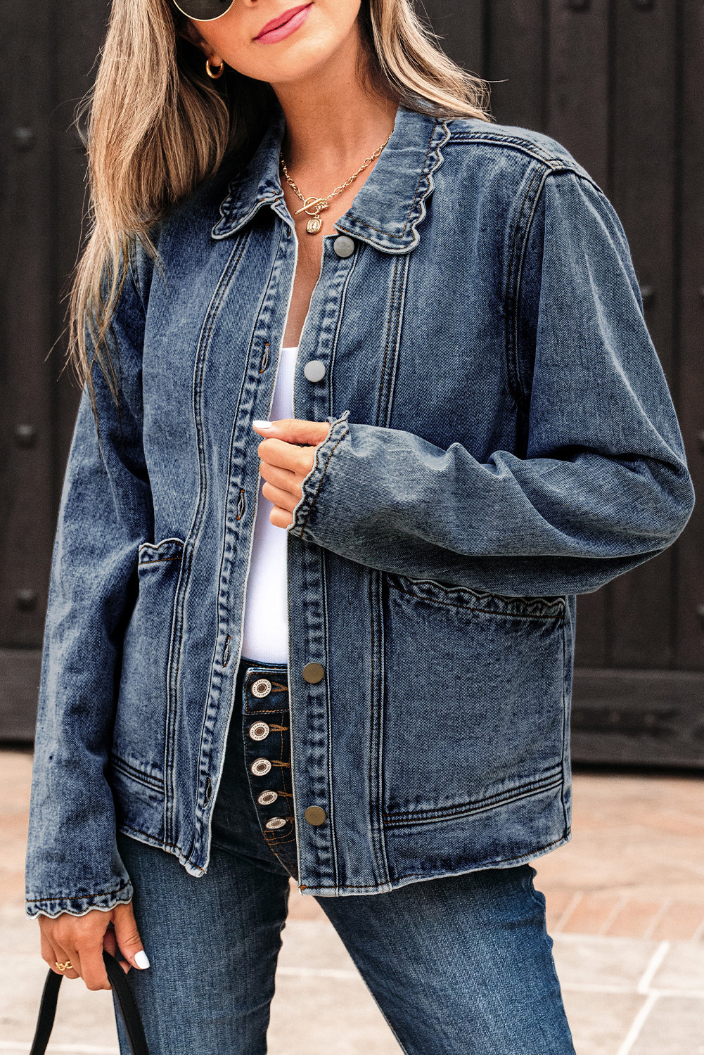 button up denim jacket