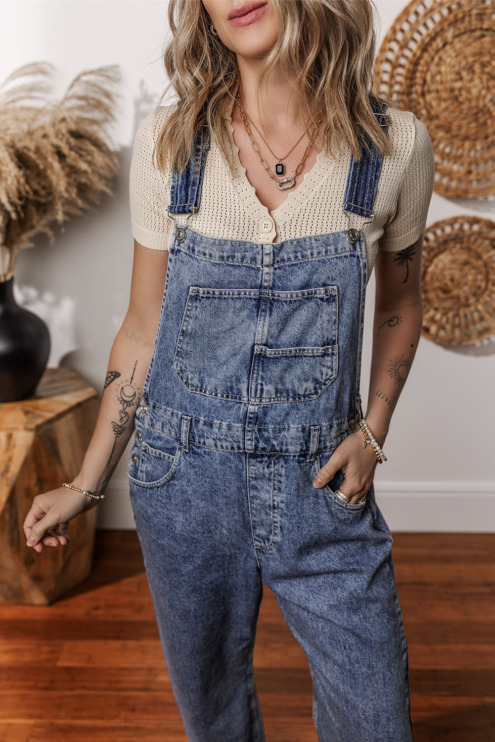 ladies denim jumpsuit
