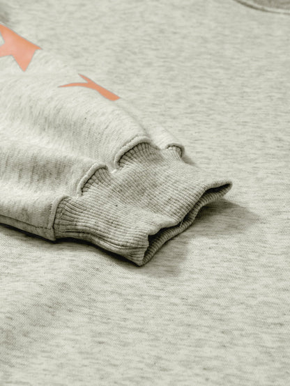 Game Day Sequin Grapefruit Orange Graphic Sweatshirt