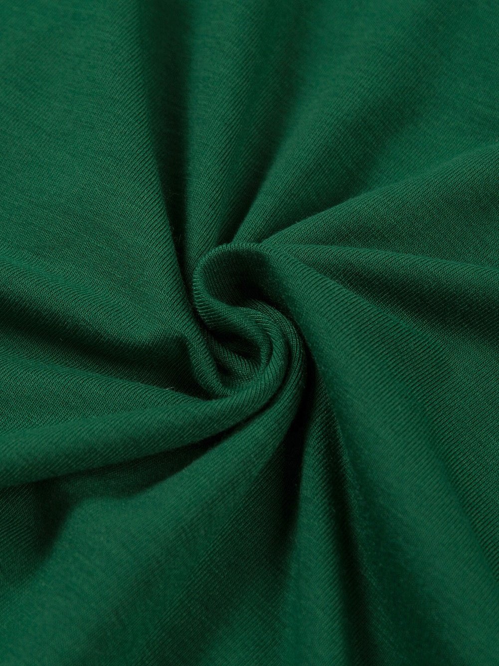 Green Casual Crew Neck T-Shirt for Women