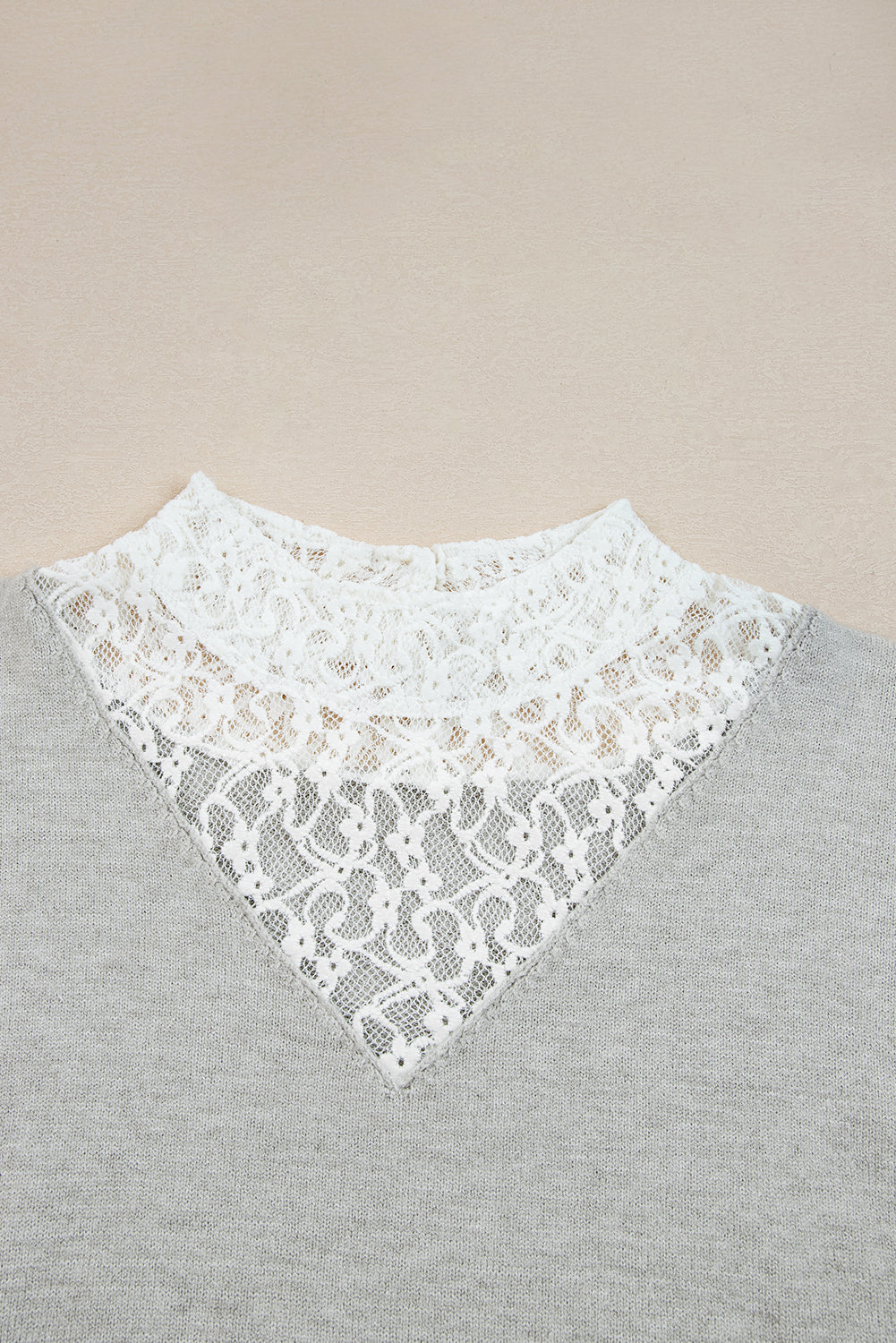 lace patchwork sweater