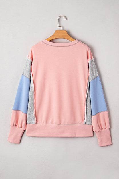 color block sweatshirt