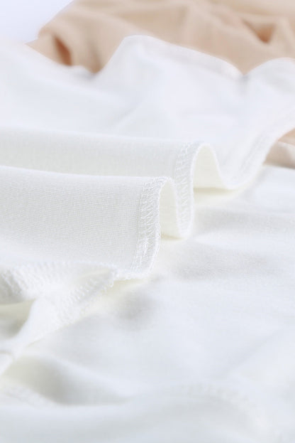 Apricot Colorblock Sleeveless Tank Top with Round Neck