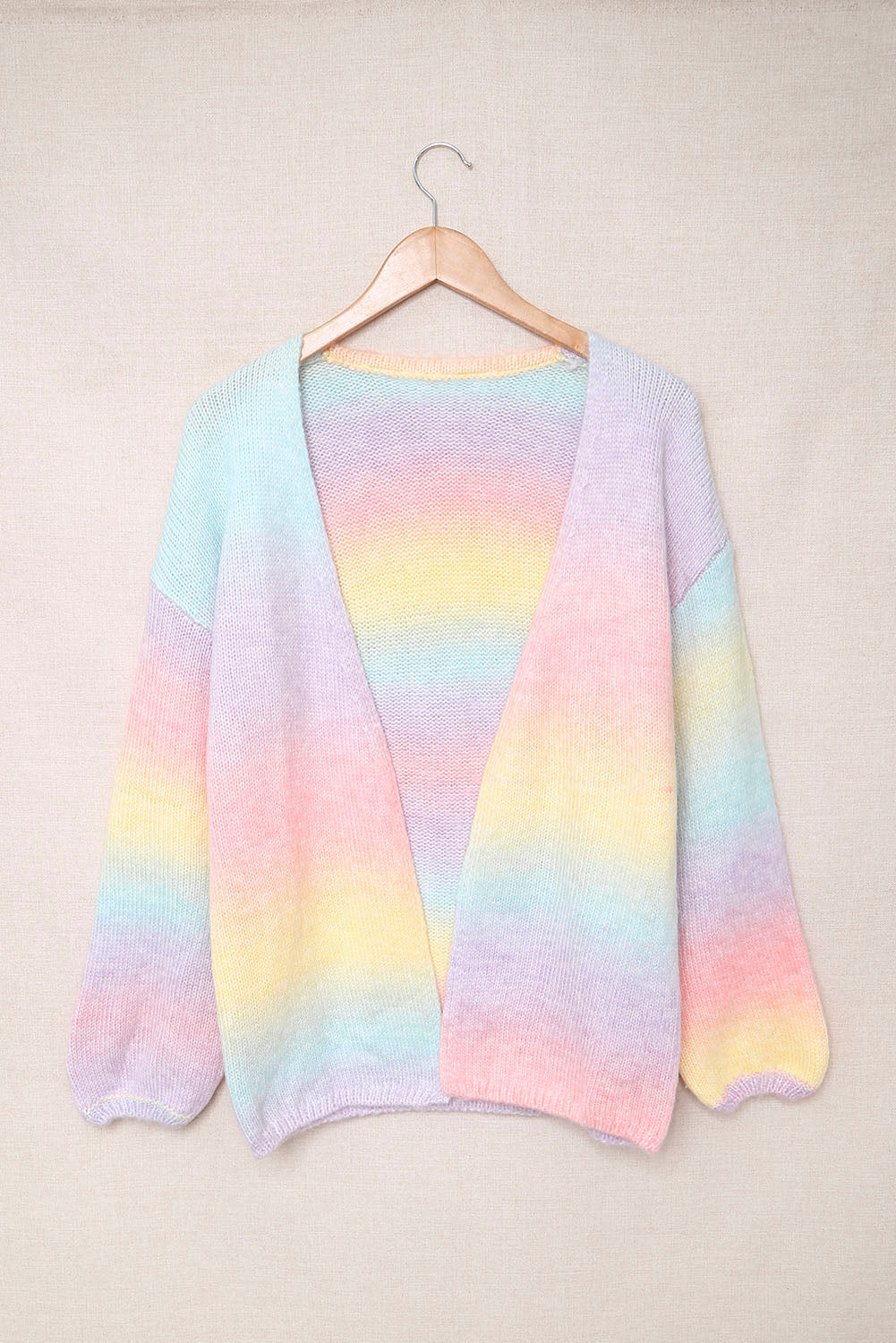 Glowing Multicolour Tie-Dye Oversized Cardigan