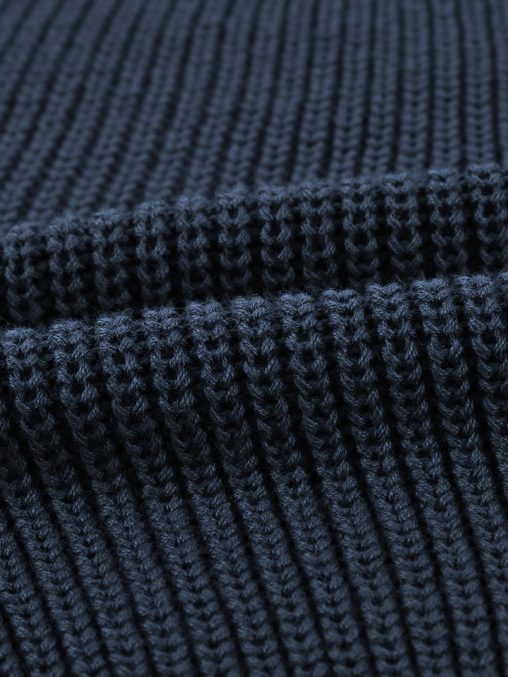 Elegant Navy Cold Shoulder Knit Sweater